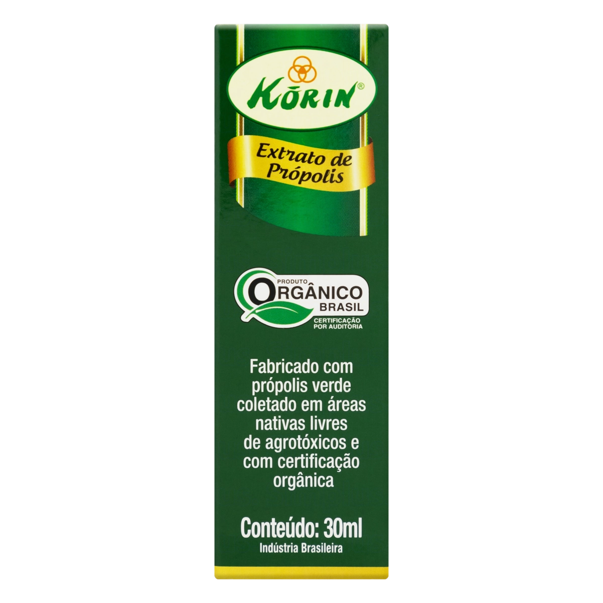 Extrato De Própolis Verde Orgânico Korin Caixa 30ml