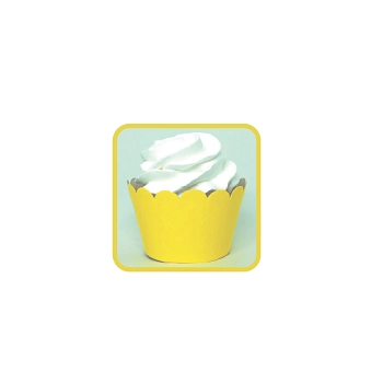 Cupcake Saia Lisa Amarelo C/40 So Festas