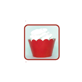 Cupcake Saia Lisa Vermelho C/40 So Festas