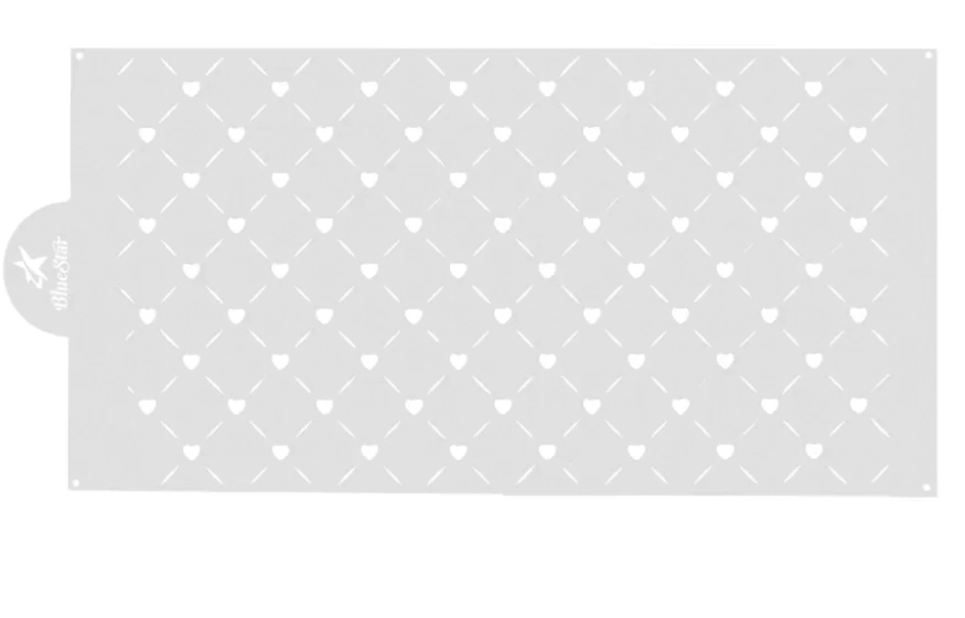 Stencil Poa Coracoes 346121 Bluestar