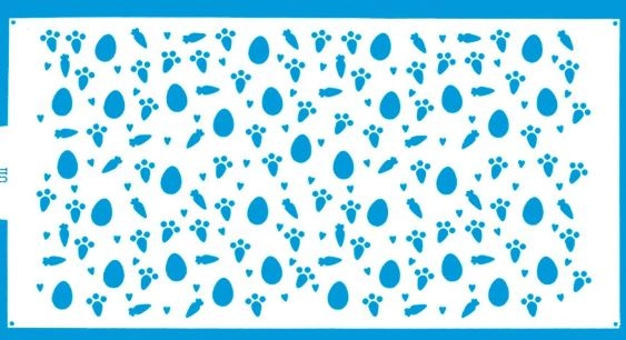Stencil P/bolo Pascoa Sort