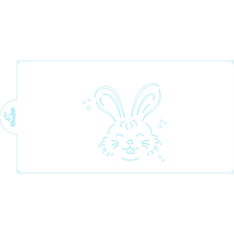 Stencil Rostinho De Coelho 364064 Bluestar