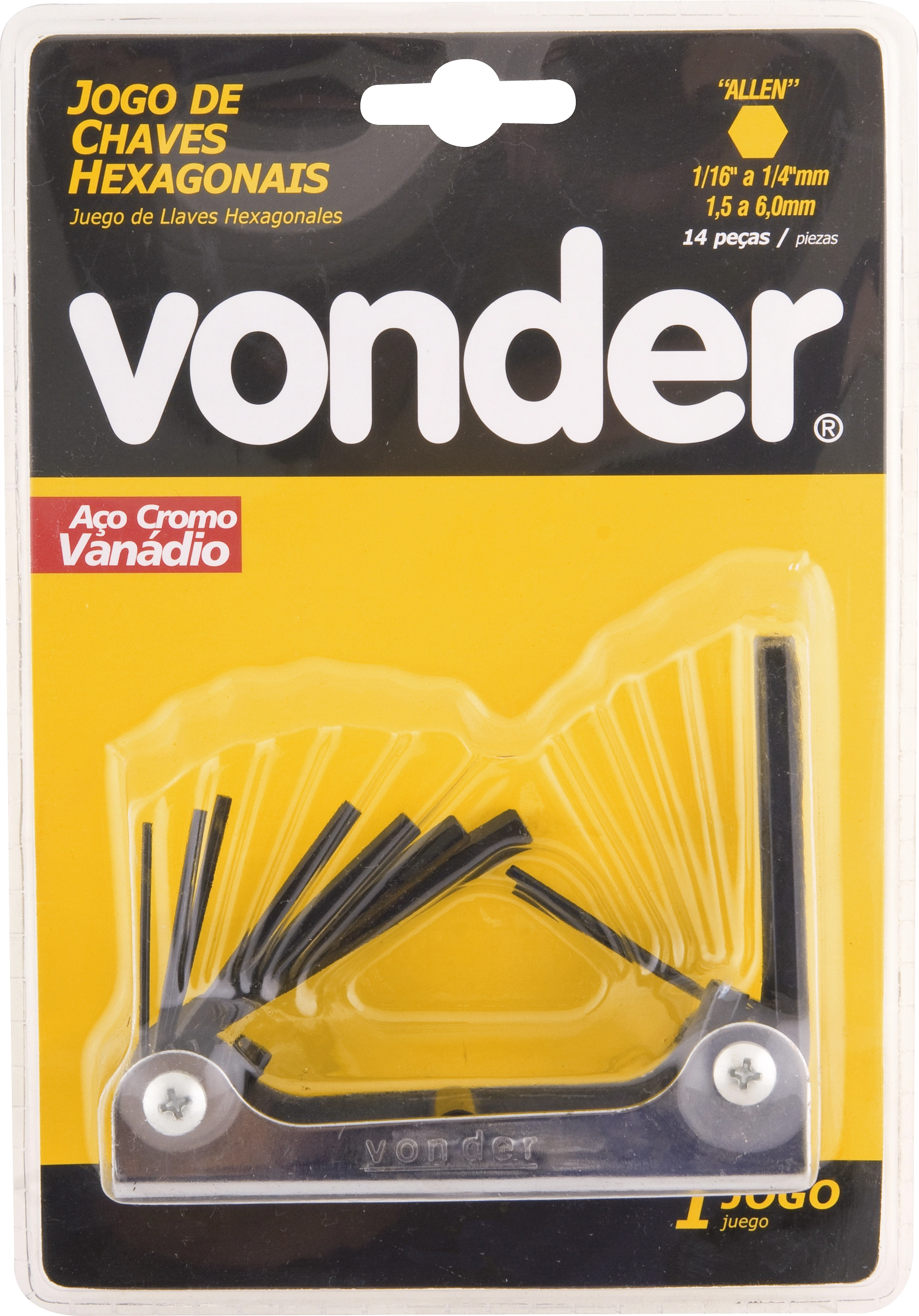 Kit Chaves Allen Canivete Vonder 1.5a6.0 14pc