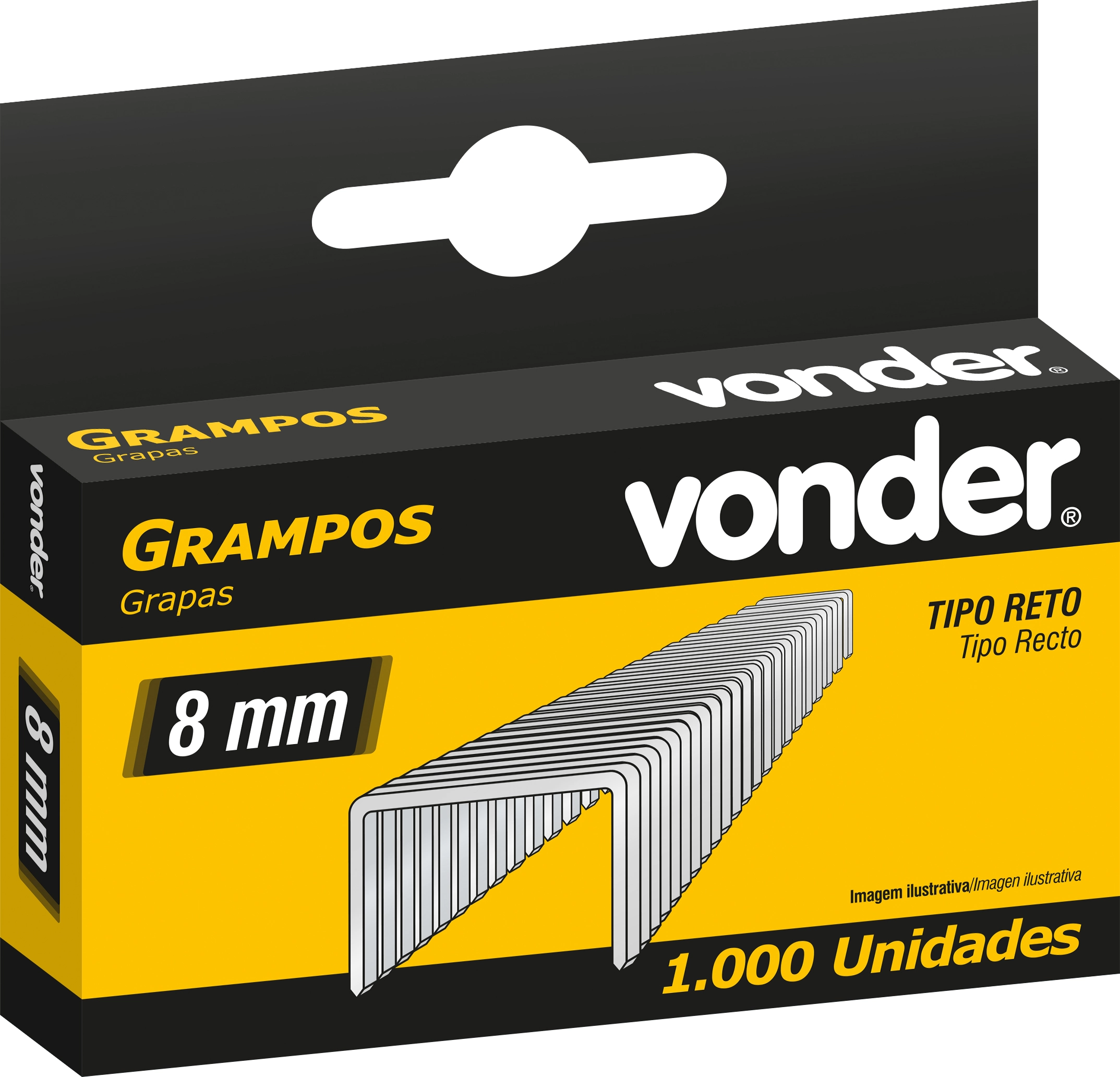 Grampo 8mm Vr 8 Cx C/1000 Vonder