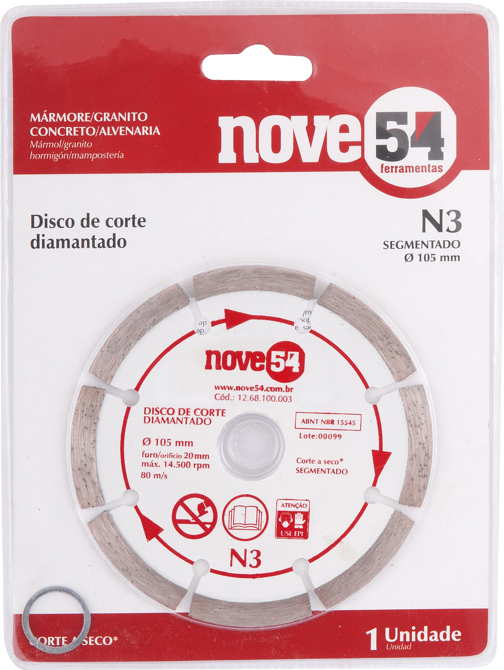 Disco Diamantado 954 105mm N3
