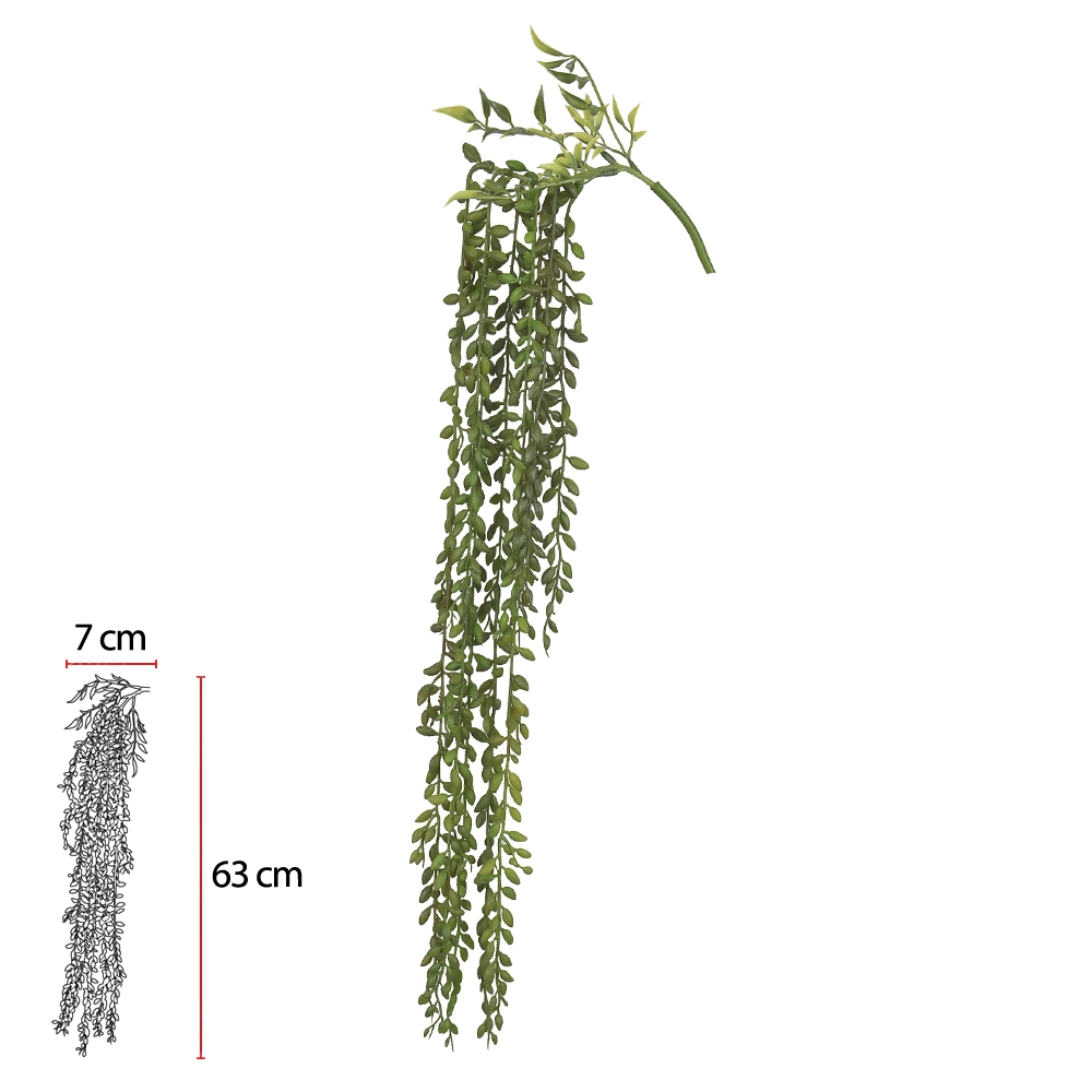 Folhagem Suculenta Pendurar X8 74cm Verde 42154001 Flor Arte