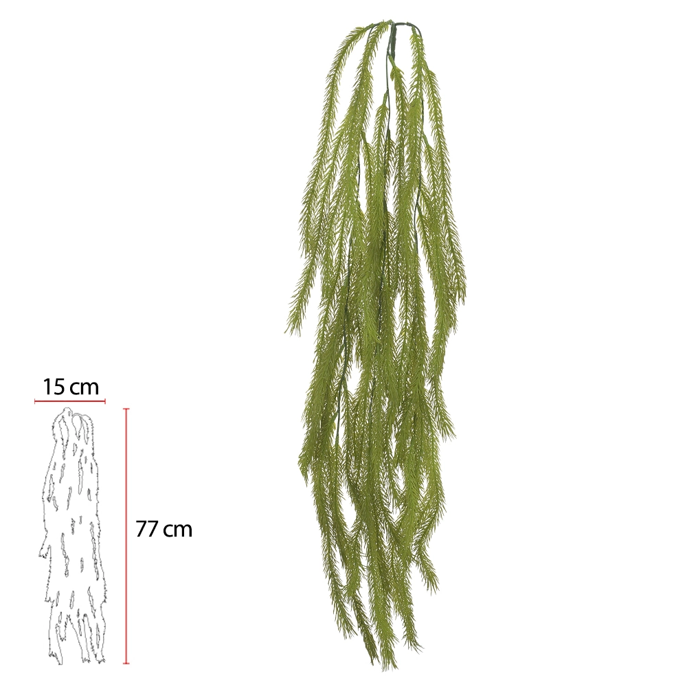 Folhagem Rabo Raposa Pendurar X39 86cm Verde 42751001 Flor Arte