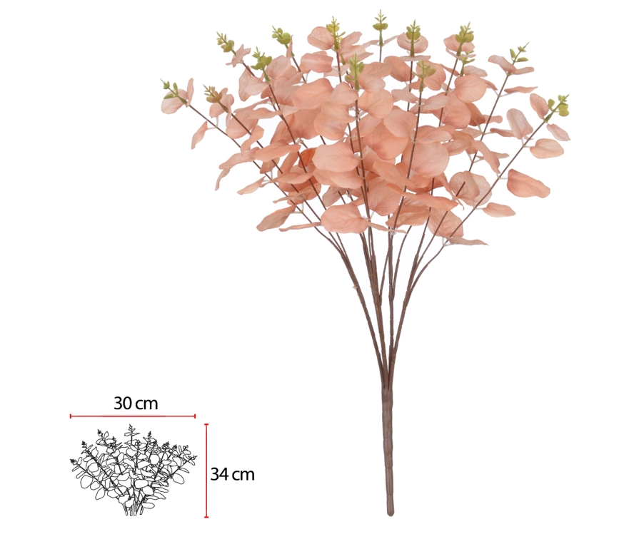 F Eucalipto X75 49cm Caramelo Outono 41958017 Flor Arte