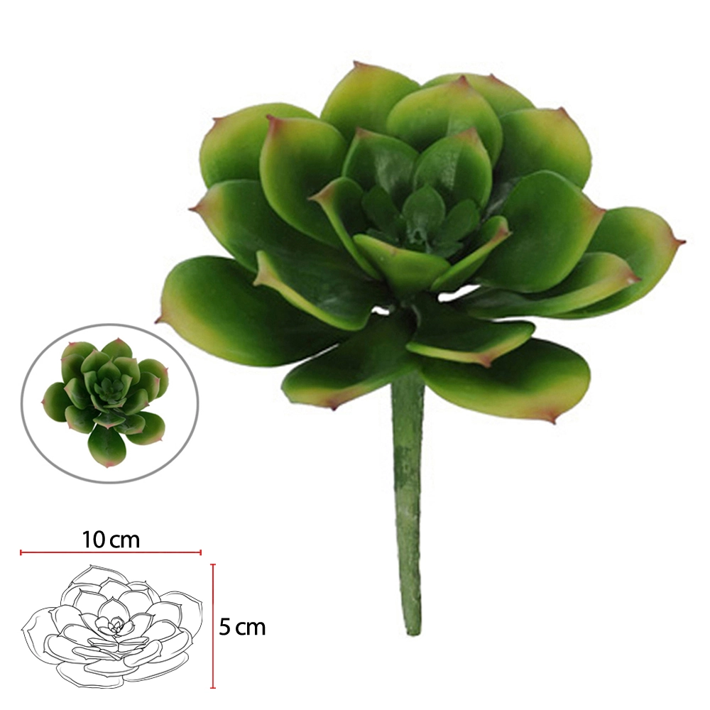 Suculenta 9cm Verde 19126001 Flor Arte