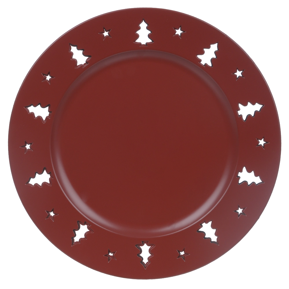 Sousplat De Plastico Vermelho 33d 44051001 Dea