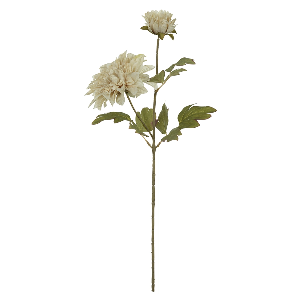 Haste Dalia Creme Outono X2 60cm 56138001 Flor Arte