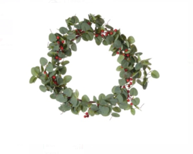 F.guirlanda Natal C/berry Verd/ver 60cm Ref.56246001