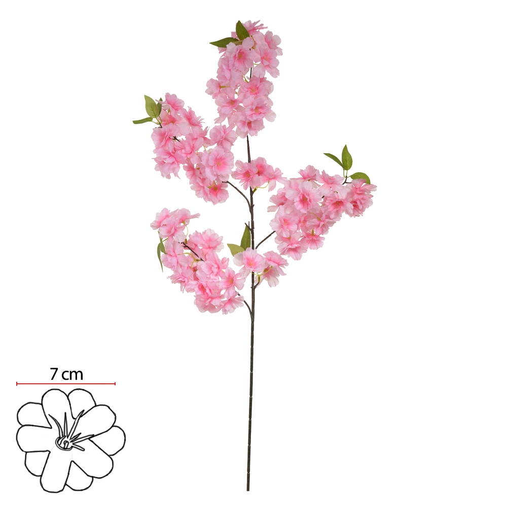 Flor Artificial Cerejeira Rosa 1m Florar