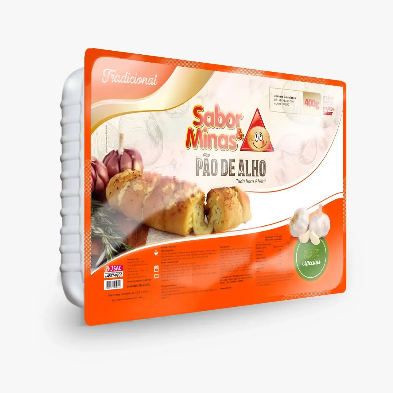 Pao Alho Sabor Minas 300g