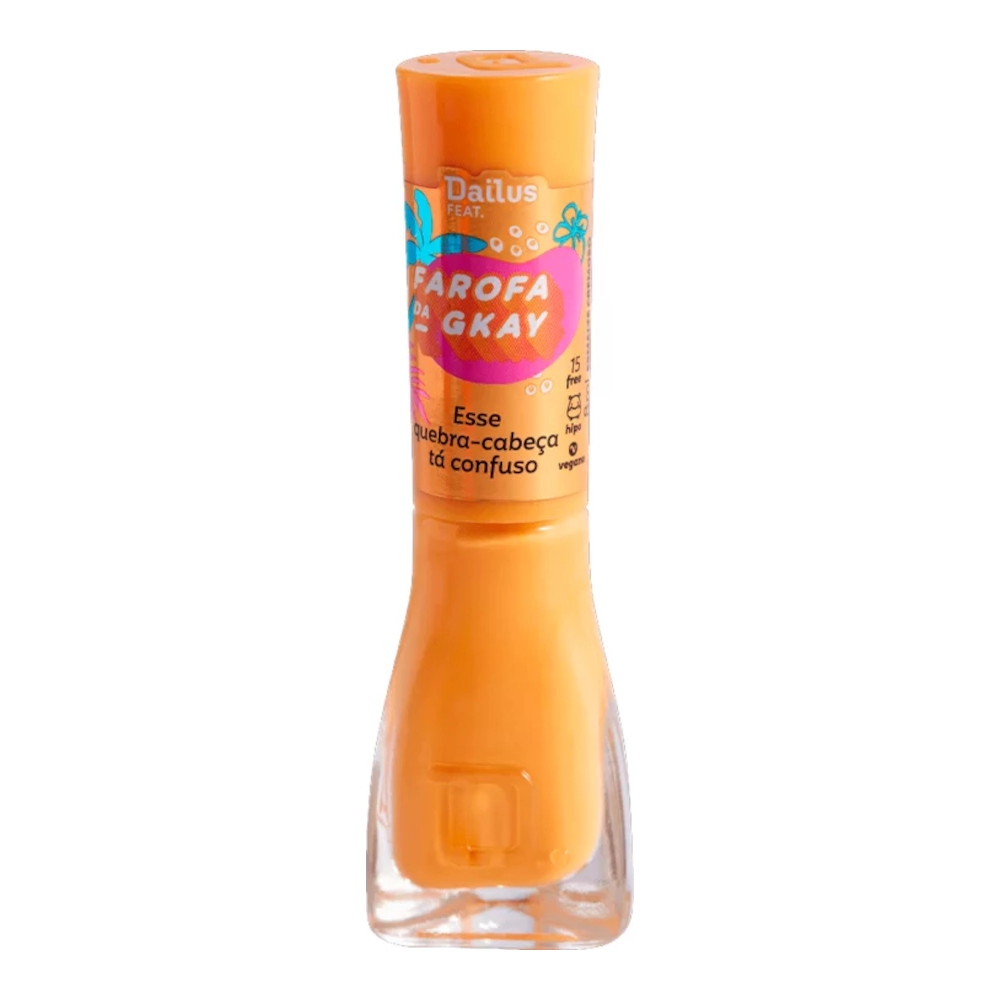Esmalte Cremoso Esse Quebra Cabeça Tá Confuso Farofa Da Gkay Dailus Feat. Frasco 8ml
