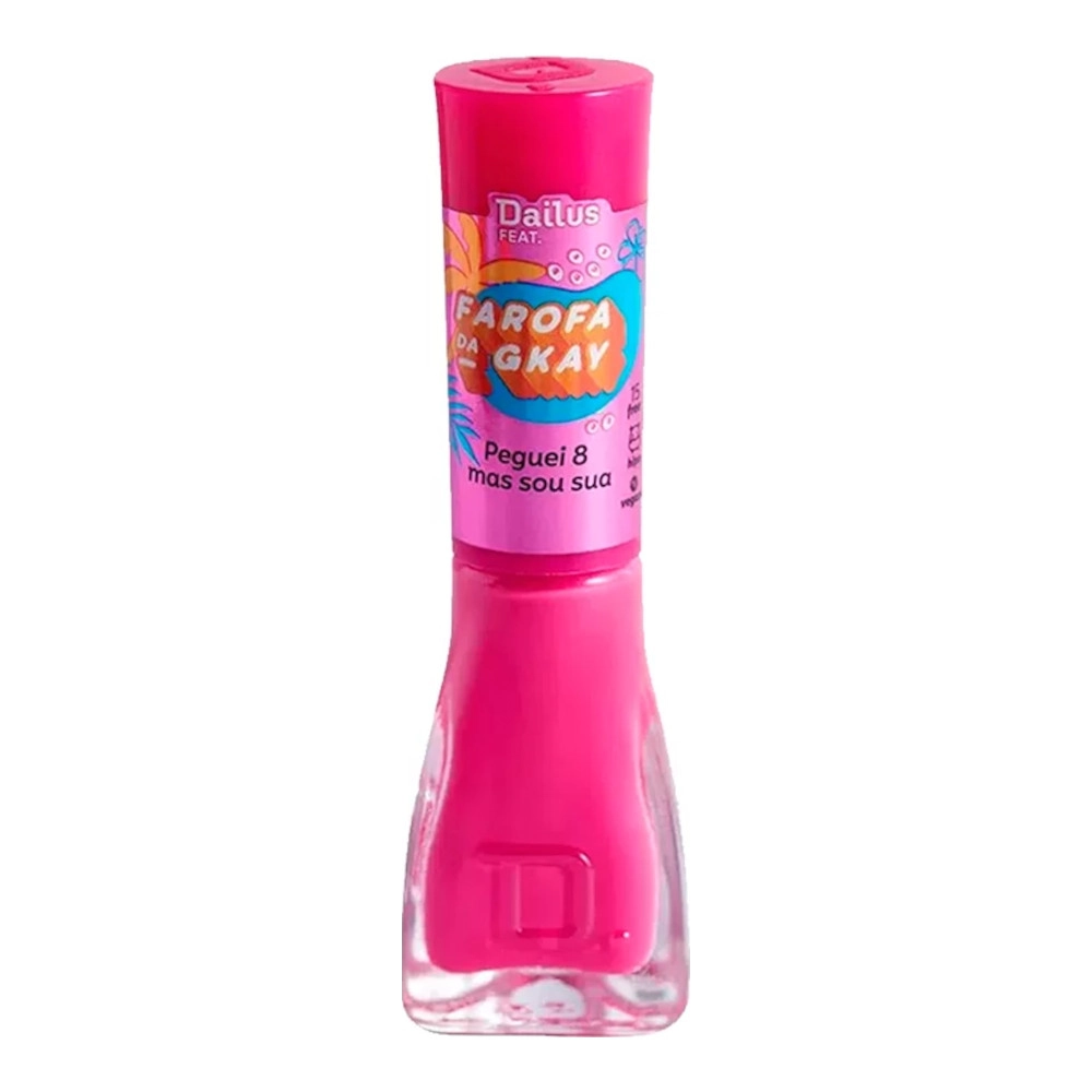 Esmalte Cremoso Peguei 8 Mas Sou Sua Farofa Da Gkay Dailus Feat. Frasco 8ml