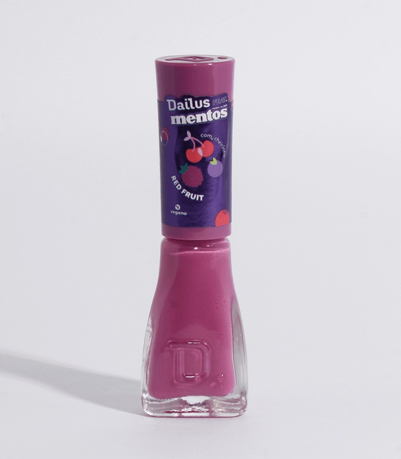 Esmalte Red Fruit Dailus Feat. Mentos Frasco 8g