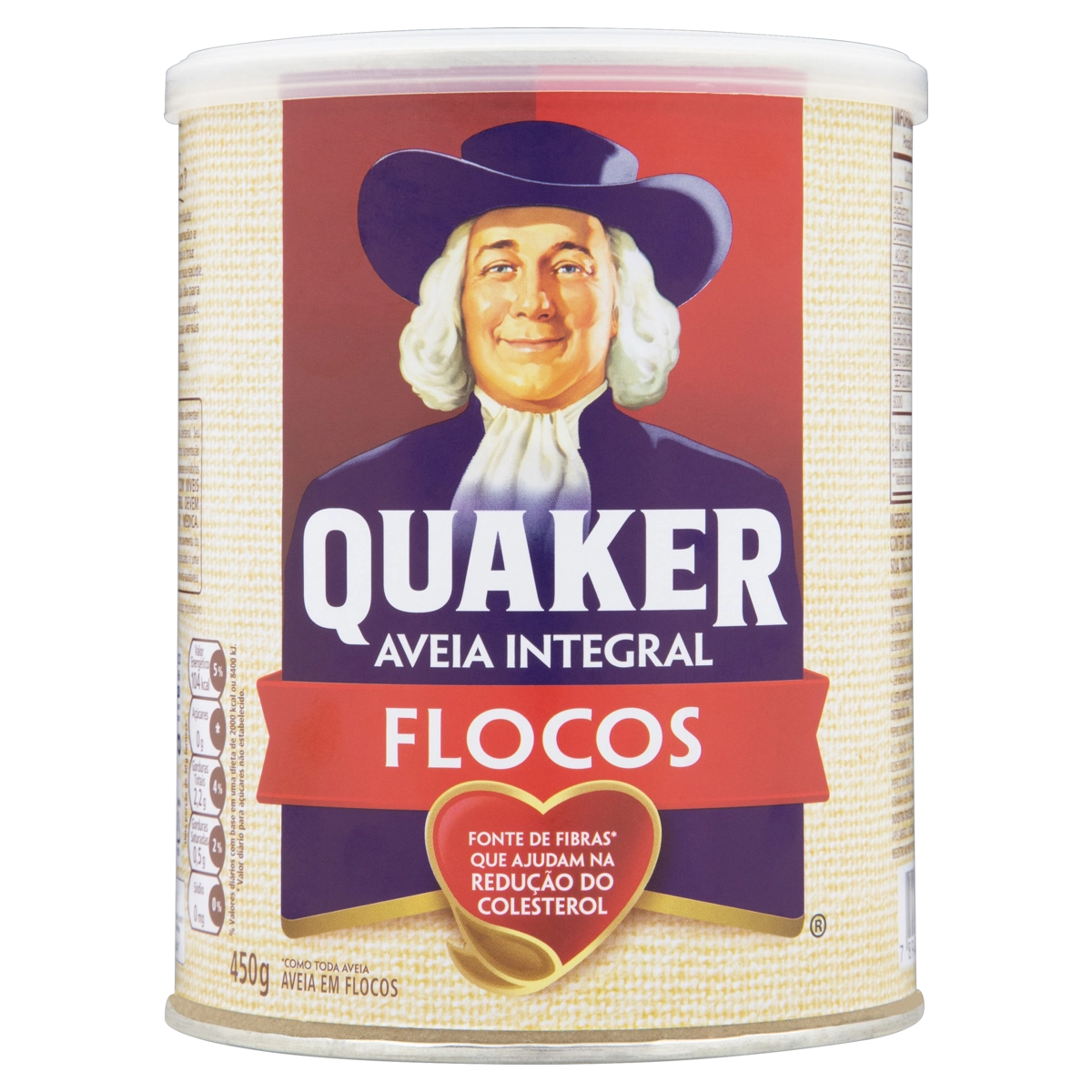 Aveia Em Flocos Quaker Lata 450g