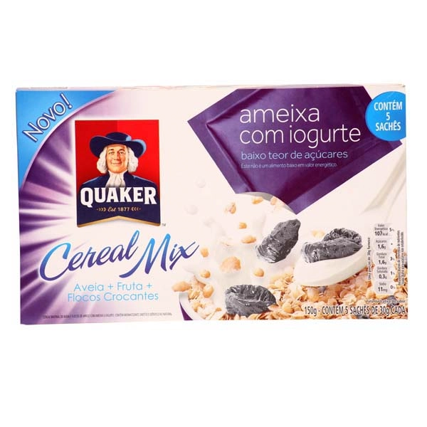 Aveia Quaker Mix Ameixa E Iogurte