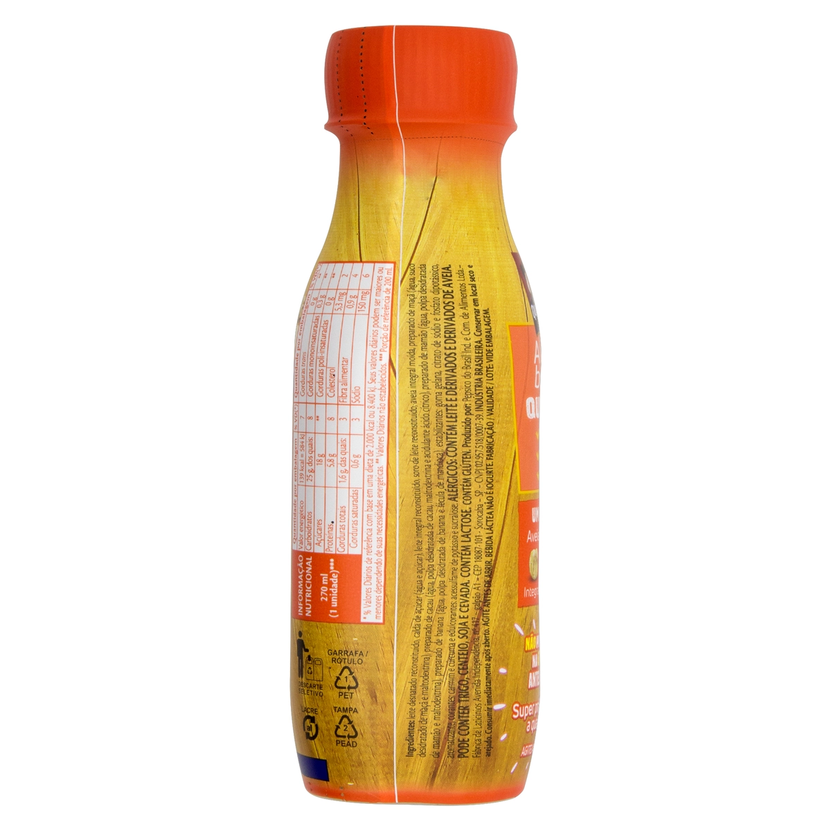 Bebida Láctea Uht Frutas Com Aveia Quaker Frasco 270ml