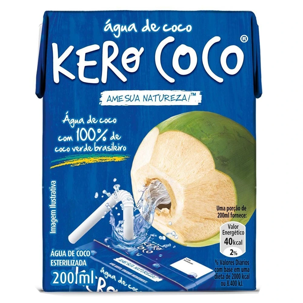 água De Coco Esterilizada Kero Coco Kids Caixa 200ml