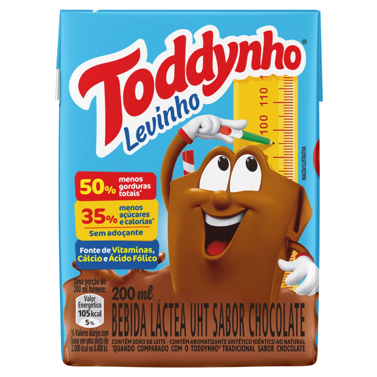 Bebida Láctea Uht Chocolate Toddynho Levinho Caixa 200ml