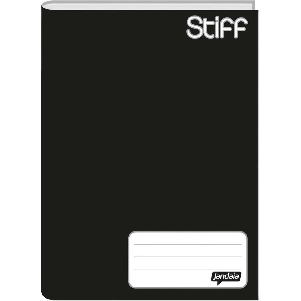 Caderno Brochura 1/4 Capa Dura Stiff 48f Pret Jandaia