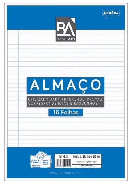 Papel Almaco Jandaia 16fls