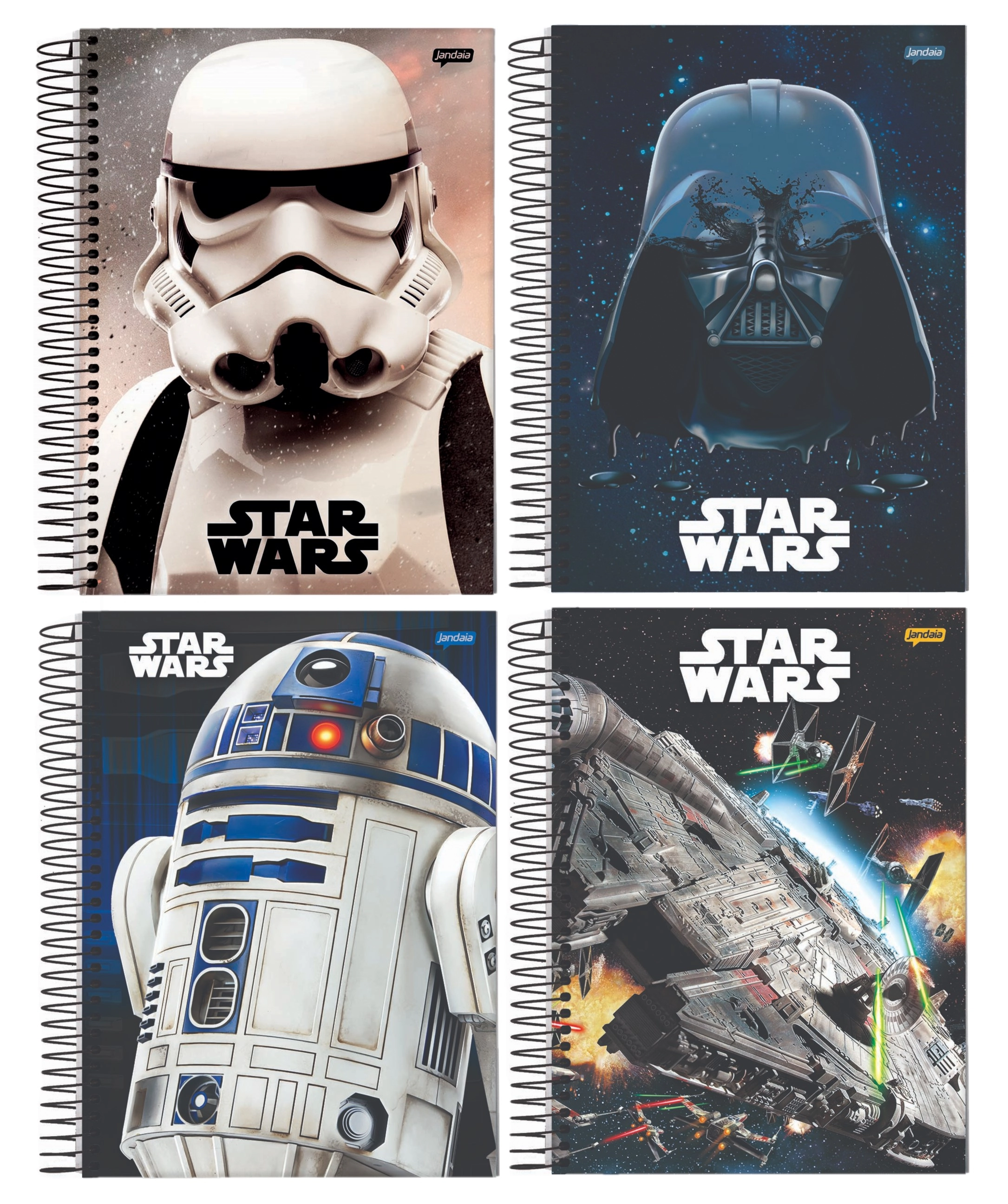 Caderno Jandaia 10x1 Star Wars Basic 160f