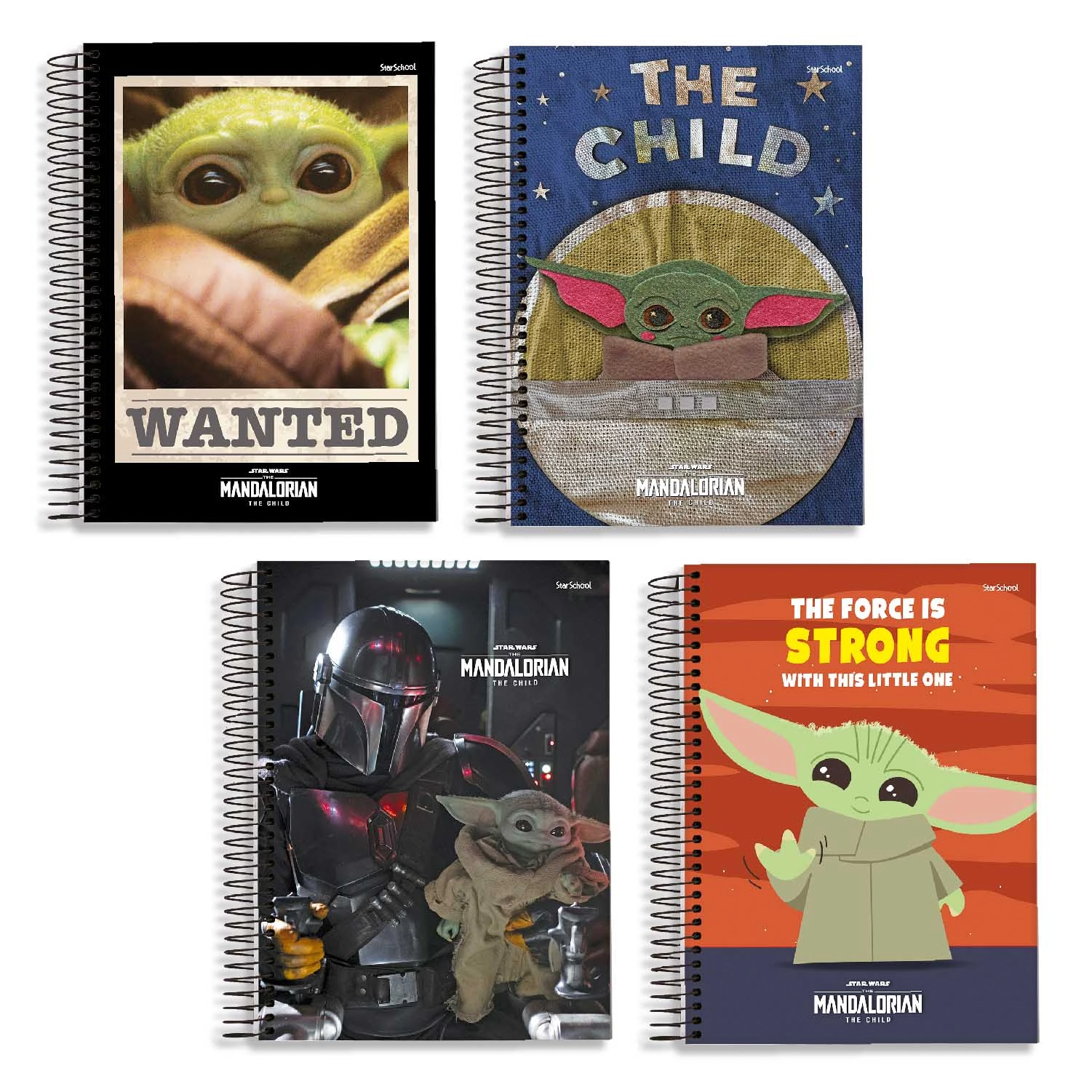 Caderno Star School 80fls Cd Univ Mandalorian
