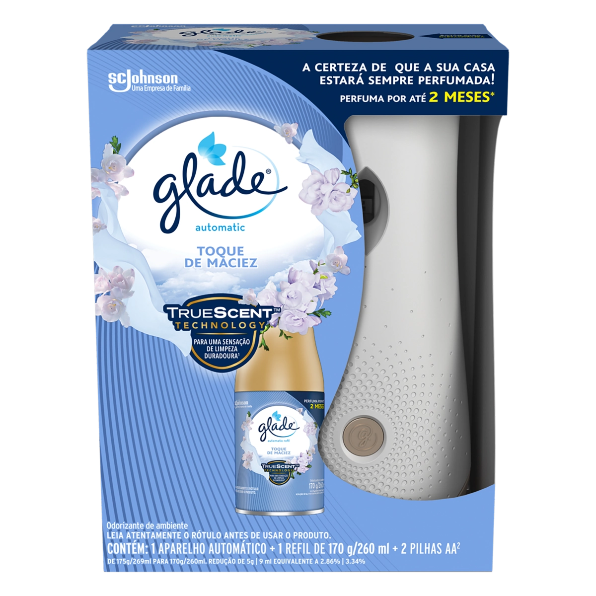 Aparelho E Odorizador De Ambiente Toque De Maciez Glade Automatic Caixa 269ml
