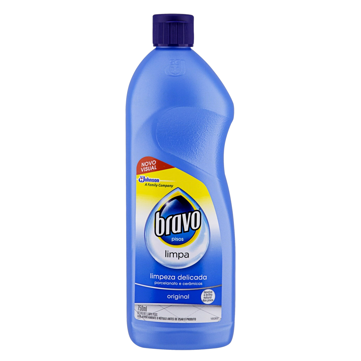 Detergente Limpa Pisos Porcelanato E Cerâmica Original Bravo Limpa Squeeze 750ml