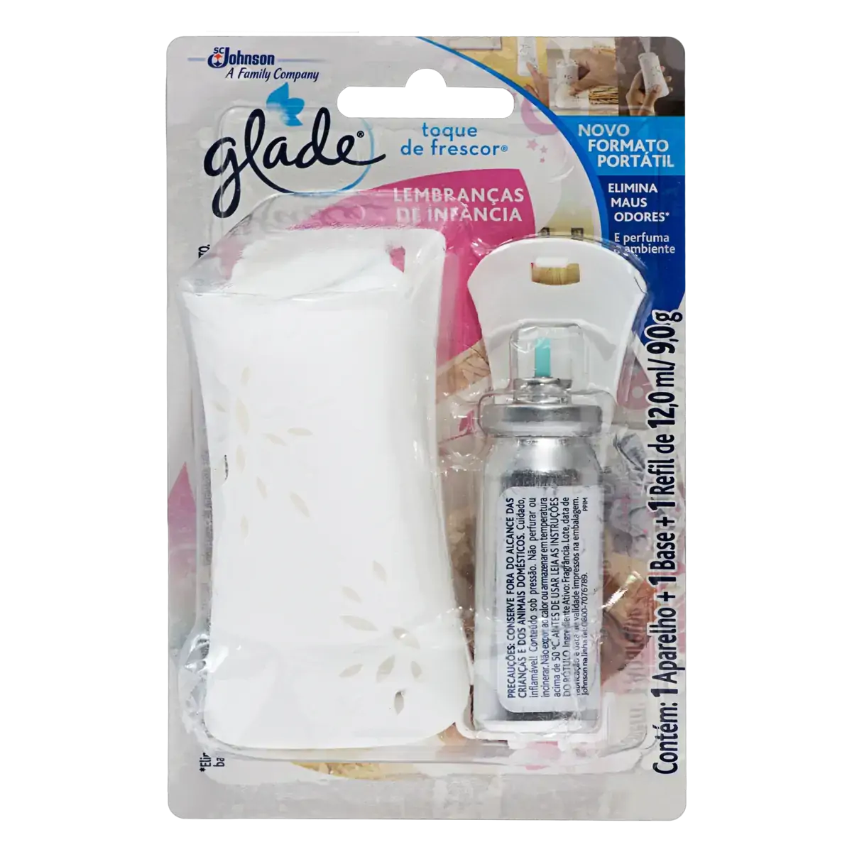 Aparelho E Odorizador De Ambiente Lembranças De Infância Glade Toque De Frescor Blister 12ml