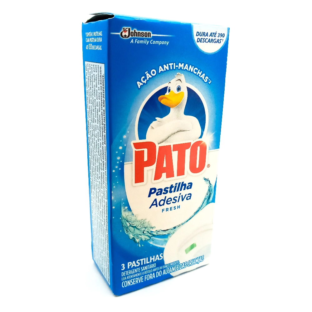 Desodorizador Sanitário Pato Pastilha Adesiva Fresh 3unidade