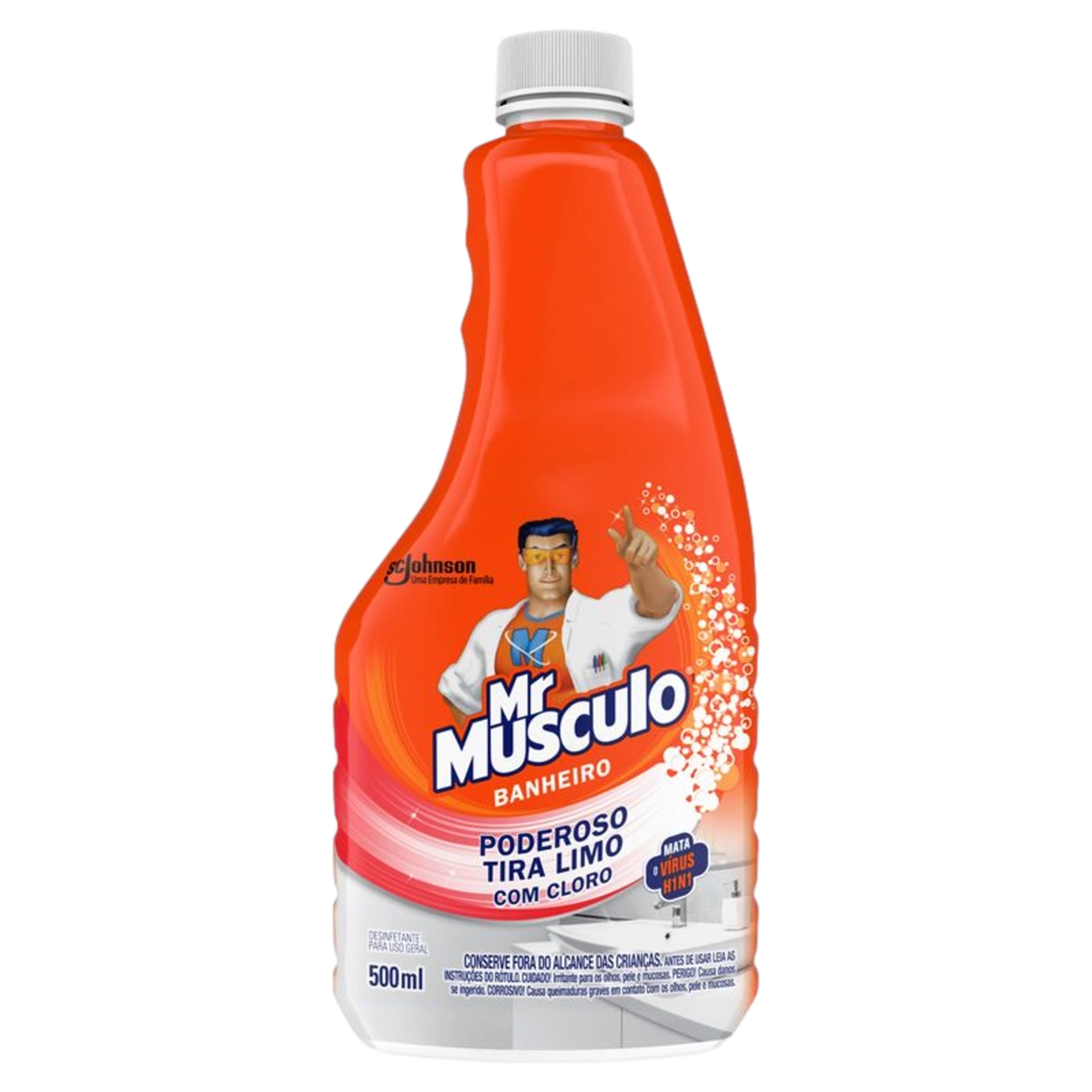 Desinfetante Banheiro Tira Limo Mr Músculo Frasco 500ml Refil