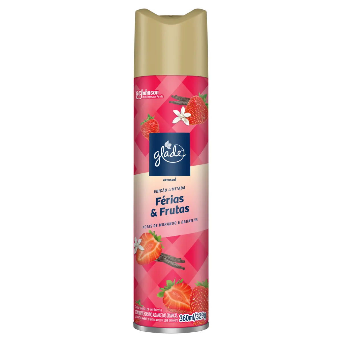 Odorizador De Ambiente Aerossol Férias Frutas Glade Frasco 360ml Spray