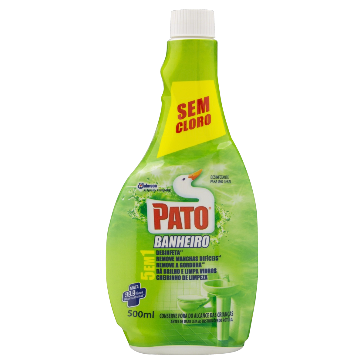 Desinfetante Banheiro Pato Frasco 500ml Refil