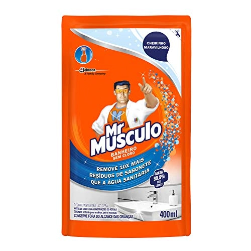 Desinfetante Banheiro Mr Músculo Sachê 400ml Refil