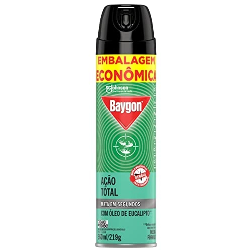 Inseticida Aerossol Ação Total óleo De Eucalipto Baygon Frasco 360ml Spray Embalagem Econômica