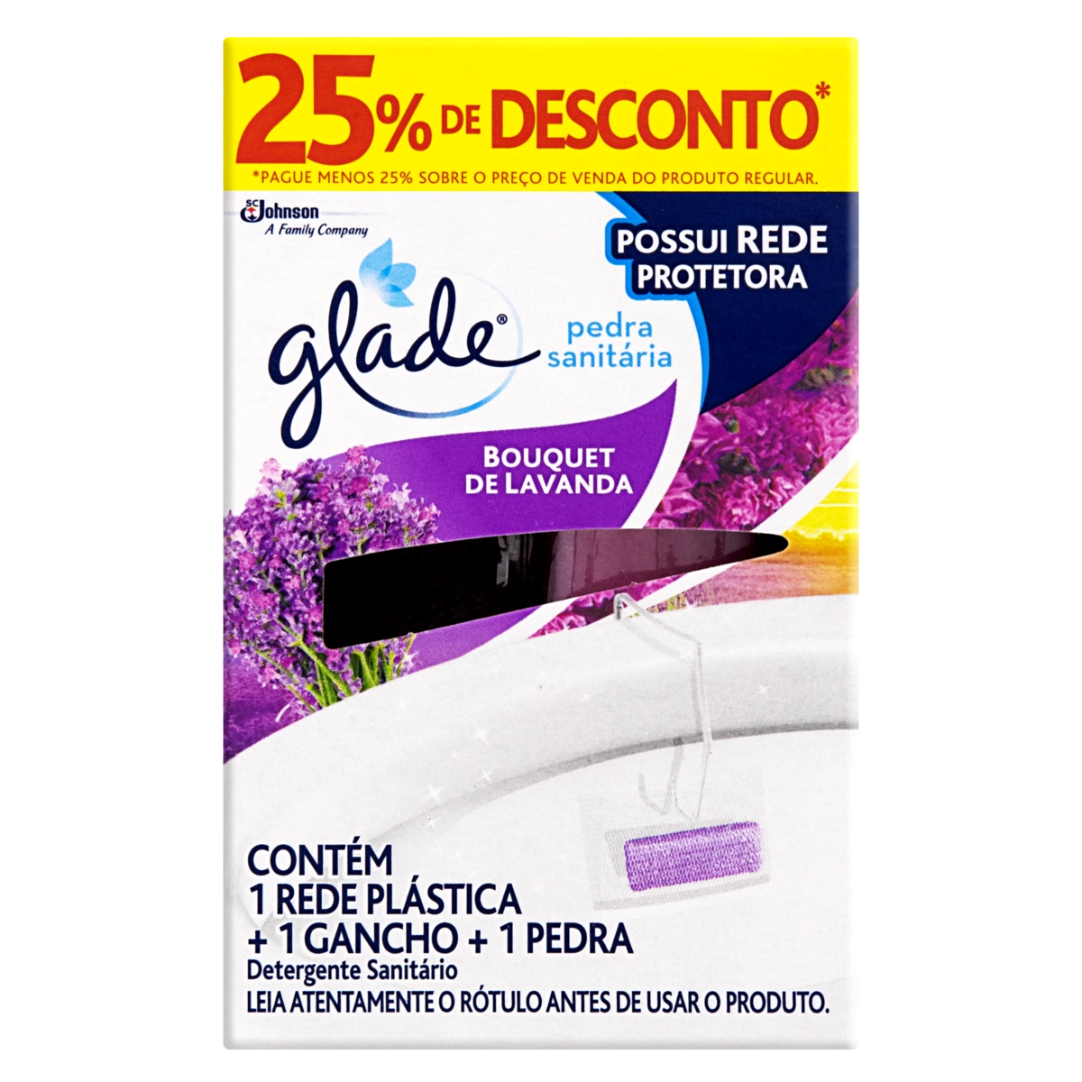 Detergente Sanitário Pedra Bouquet De Lavanda Glade Grátis 25 De Desconto