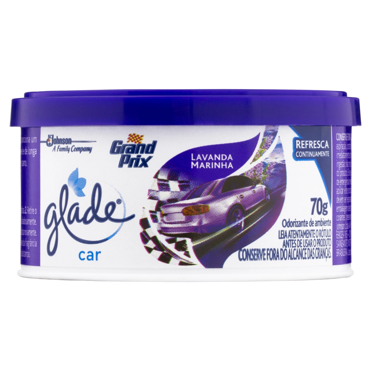 Odorizador Automotivo Lavanda Marinha Glade Car Pote 70g