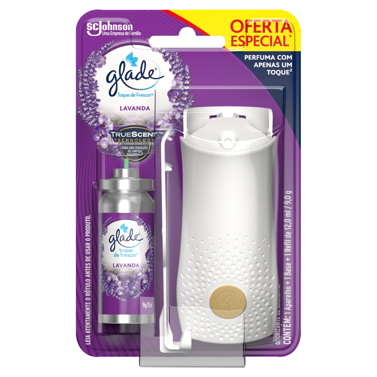 Aparelho E Odorizador De Ambiente Lavanda Glade Toque De Frescor Blister 12ml Oferta Especial
