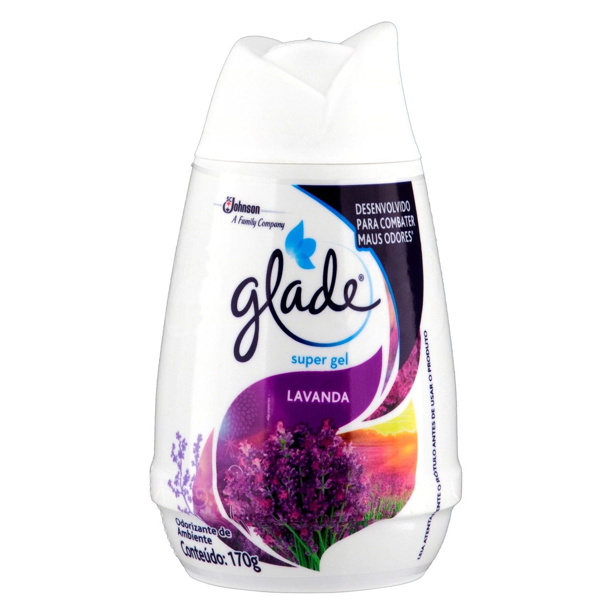 Odorizador De Ambiente Lavanda Glade Super Gel Frasco 170g