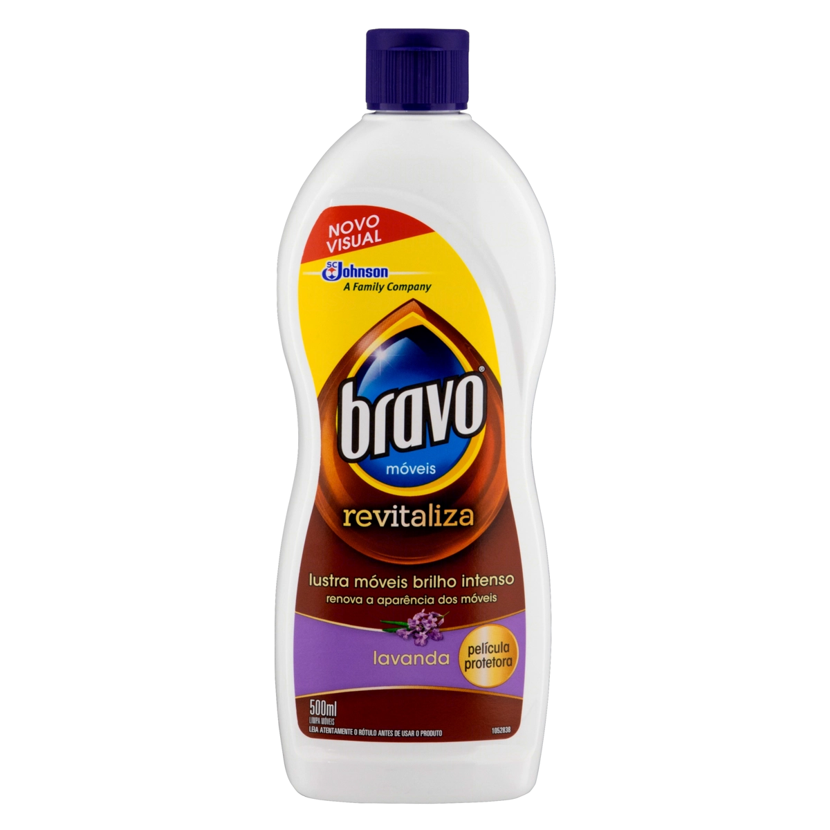 Lustra Móveis Lavanda Bravo Revitaliza Squeeze 500ml