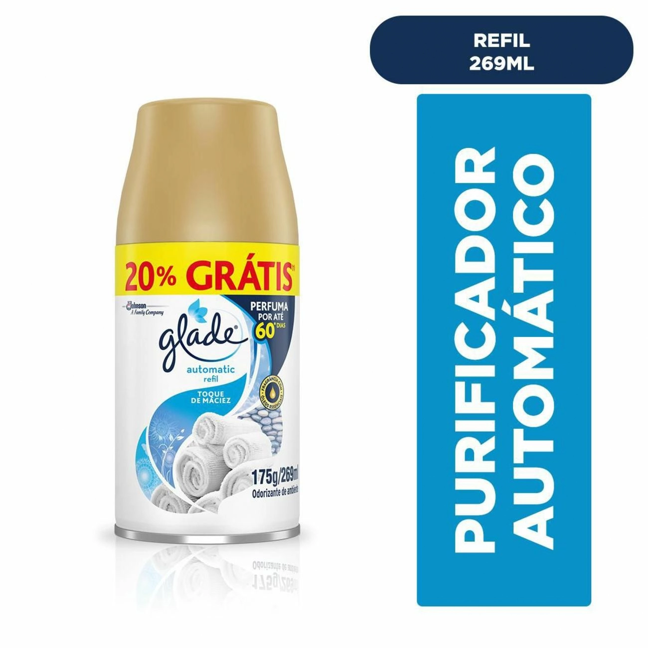 Odorizador De Ambiente Toque De Maciez Glade Automatic Frasco 269ml Spray Refil Oferta Especial