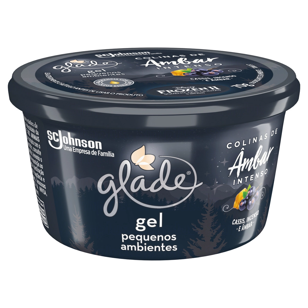 Odorizador De Ambiente Gel Colinas De âmbar Intenso Frozen Ii Glade Pote 70g