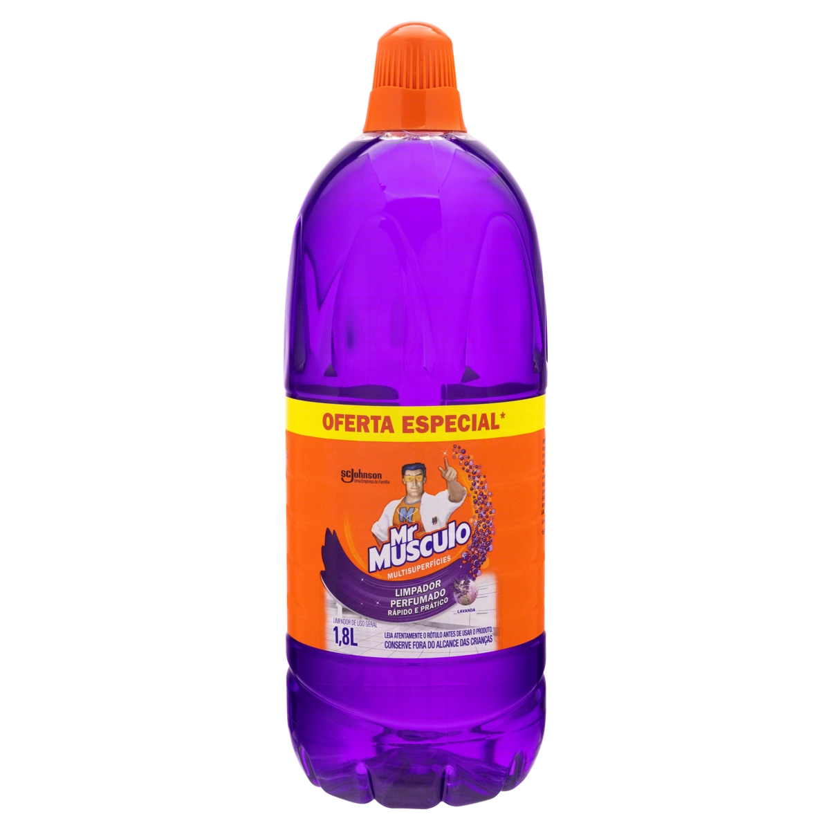 Limpador Perfumado Multissuperfícies Lavanda Mr Músculo Frasco 1,8l Oferta Especial