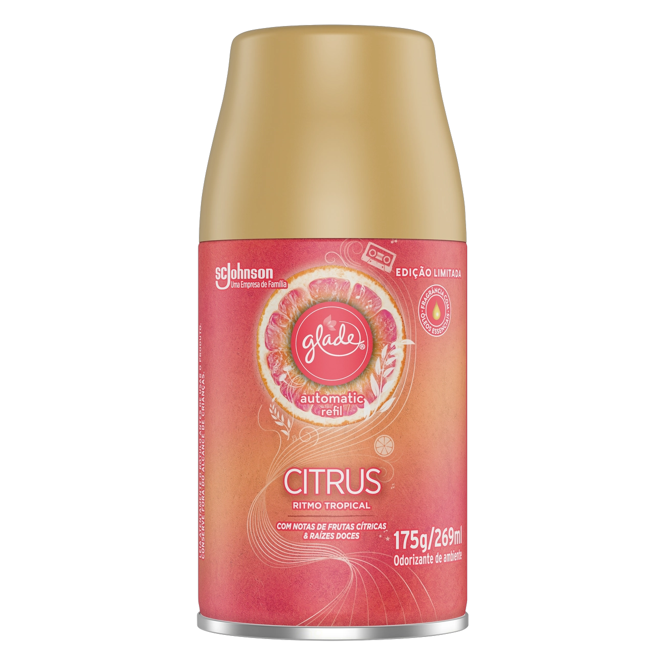 Odorizador De Ambiente Citrus Glade Automatic Frasco 269ml Refil