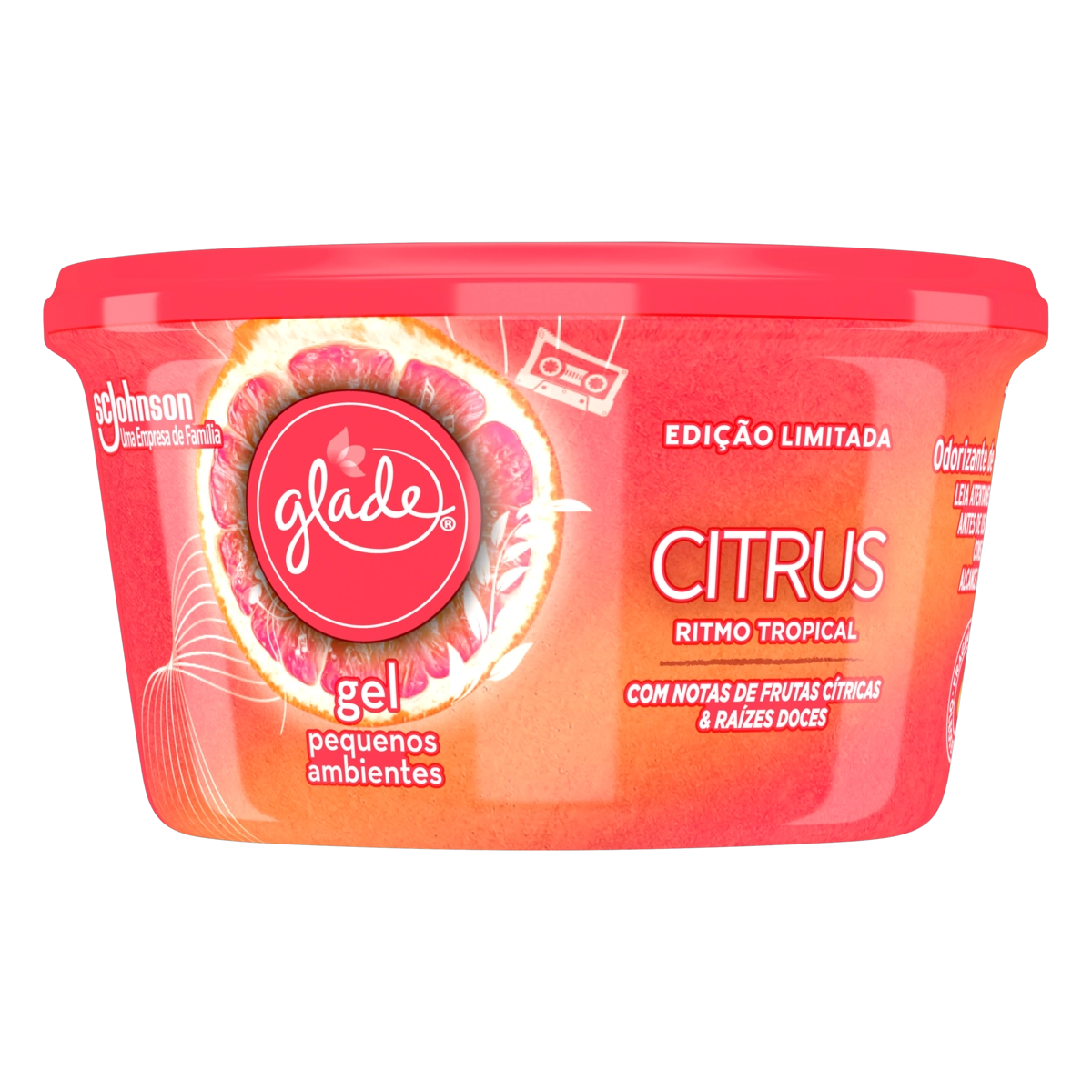 Odorizador De Ambiente Gel Ritmo Tropical Glade Pote 70g