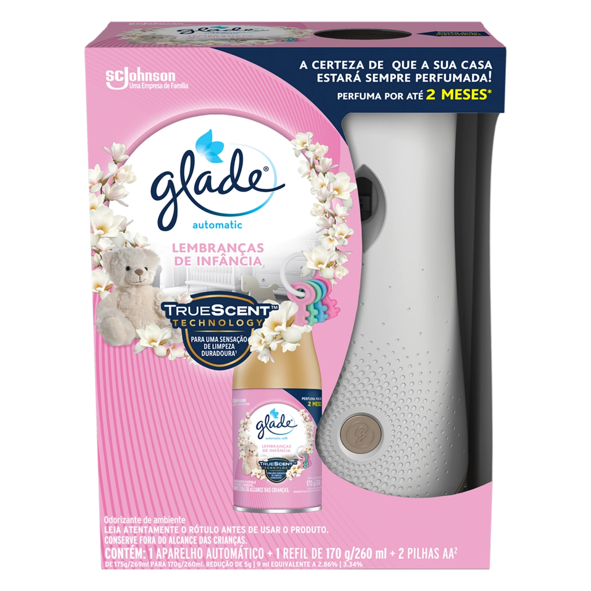 Aparelho E Odorizador De Ambiente Lembranças De Infância Glade Automatic Caixa 269ml